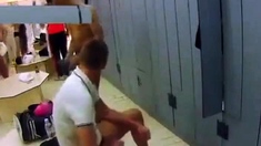 Masturbating in a crowded locker room