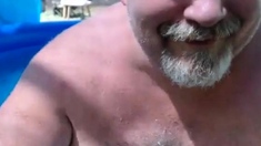 Naked Pool Dad