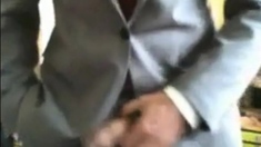 He Shows Us His New Suits And He Like To Jerk Off