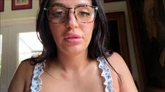 Stepmom because of your big boobs i got boner all day