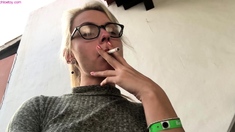 Sockjob by a Beautiful Blonde Foot Fetish ne