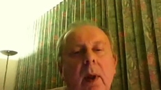 grandpa cum on webcam