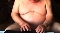 grandpa stroke on webcam