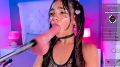 Stacked brunette goes solo toys and masturbation