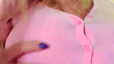 Blonde MILF with Big Boobs Playing Cam Free Porn