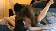 Hot Cheating Girl Tries Interracial Sex at Home