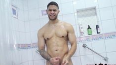 Solo masturbation and gay climax