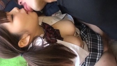 Great close up in japanese teen blowjob pov