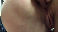 Amateur striptease and Solo masturbation