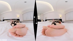 Amateur Foot Fetish Girlfriend Sucks and gives a Footjob