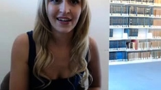 Blonde teen Sierras first erotic masturbation video