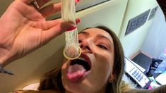 Pov homemade amateur facial cumshot and blowjob