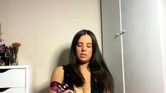 Big boobs milf masturbates with her dildo