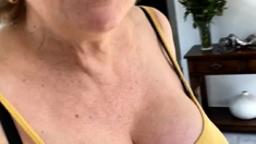 Gorgeous Mature Blonde Solo Masturbation