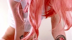 Pretty redhead webcam masturbation show