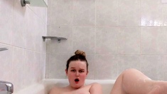 Big boob brunette masturbates on webcam