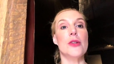 Blonde amateur milf does anal on pov camera 21
