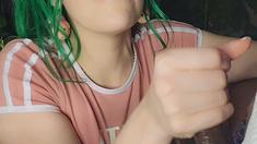 Cute amateur teen handjob