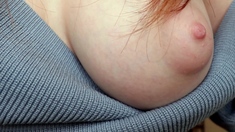 Big boobs babe Julia Luba pussy close up