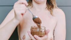 Amateur striptease and Solo masturbation