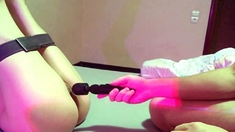 Big-Ass Brunette Teen Masturbates Before Hardcore Pussy Poun