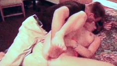 Amateur brunette fucked hardcore