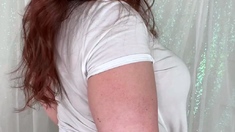 Small titted babe toys her pussy on webcam