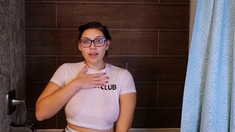 Amateur striptease and Solo masturbation