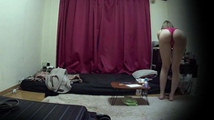 Cute Amateur Asian Web Cam Girl Playing With Her Toy