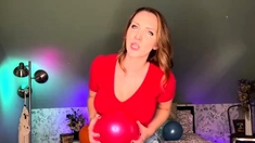 SneezeGoddess - Humiliating a Looner by Popping Balloons