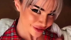 Kristen Hancher - BF Blowjob | School Girl Cosplay
