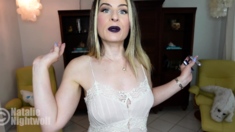 Small Titted Mom Uses Toys And Real Dong