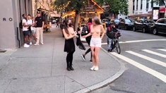 Shy Goth Exhib's Daring Outdoor Walk and Top Change in