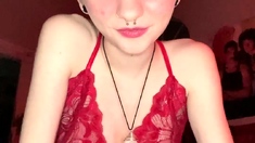 Small tit girl loves to masturbate