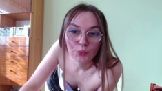 Small tit girl Georgia Jones masturbating in panties