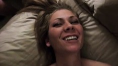 Teen alexis takes a huge facial after pov blowjob