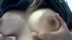Koren Teen Shows Off Bif Tits In Cam