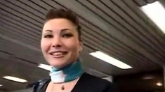 Real Stewardess In The Cockpit Homemade