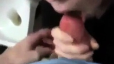 Cute Gamestop Employee Backroom Blowjob