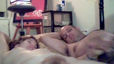 Hot amateur milf receives hairy pussy fucking pleasures