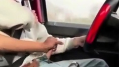 Hot Young Trucker Gets Handjob